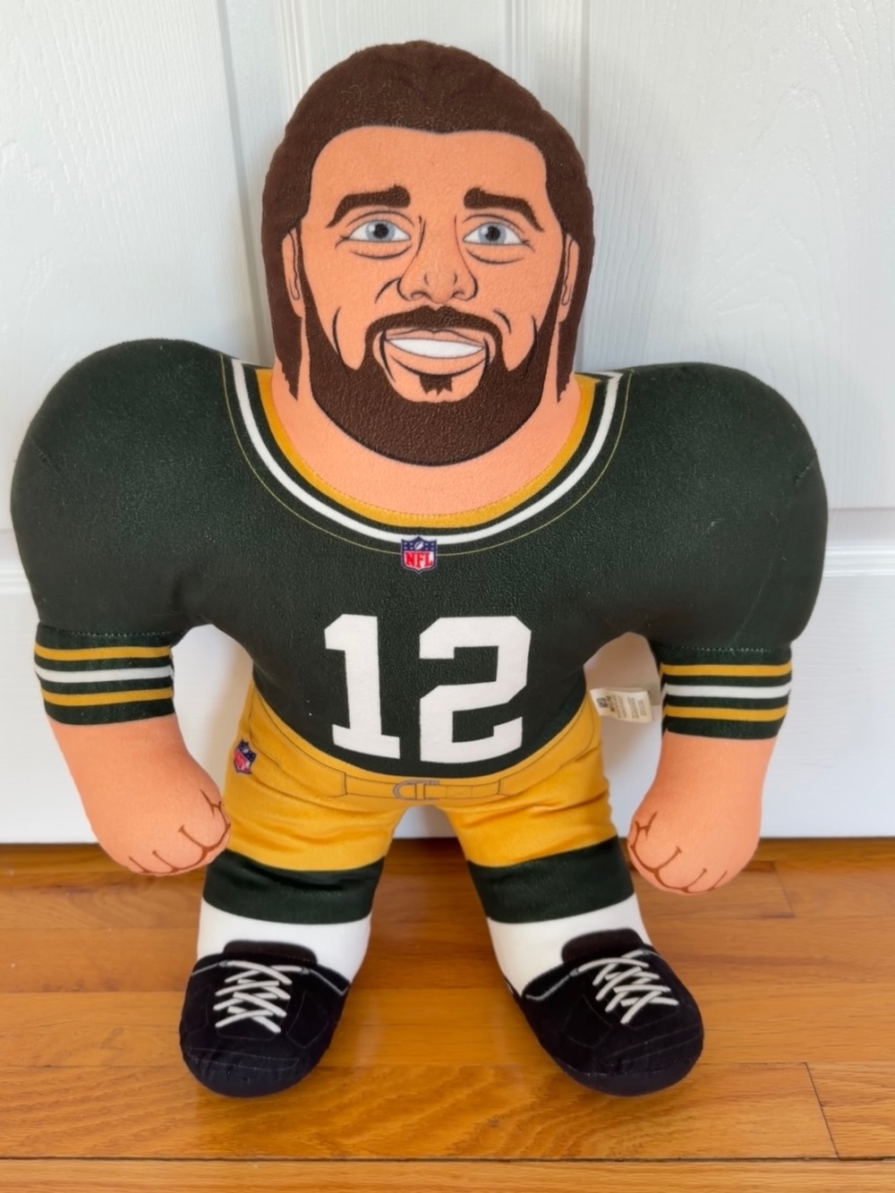 Green Bay Packers quarterback Aaron Rodgers Studds Plush 12 Jersey 24"H
